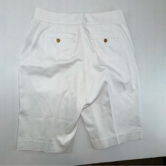 Ralph Lauren Women’s White Bermuda Shorts Size 8 - Picture 9 of 16